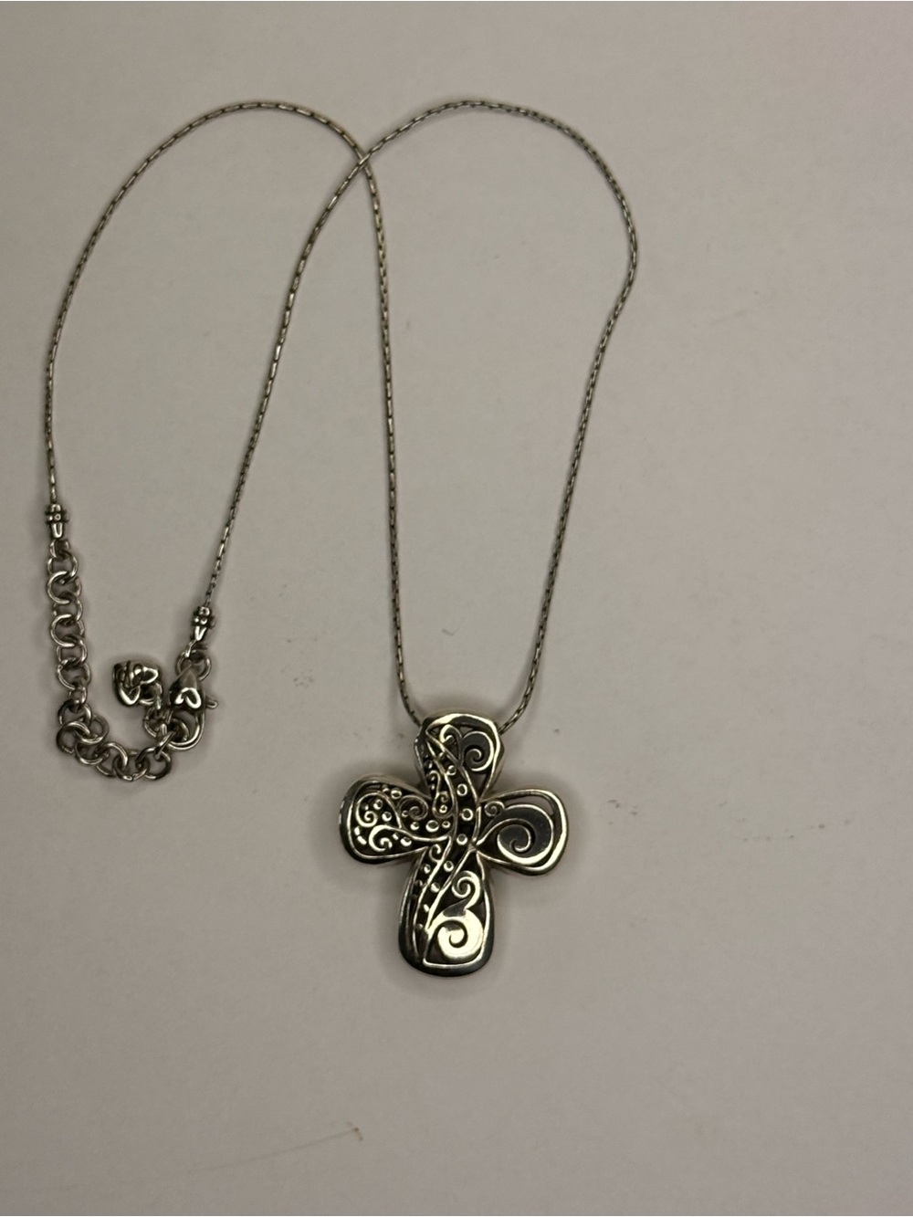 Brighton “Love Affair” Silver Cross Necklace